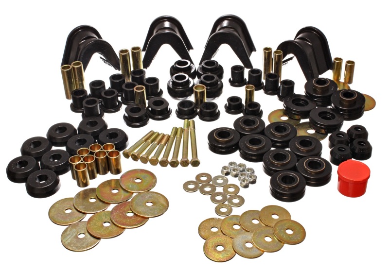 Energy Suspension 4.18105G 66-77 Ford Bronco 4WD (w/ 4 Deg C-Bushings) Black Hyper-Flex Master Bushing Set - Image 6