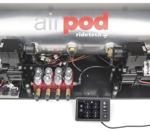Ridetech RidePro E5 Air Ride Suspension Control System 5 Gallon Dual Compressor AirPod 1/4in Valves