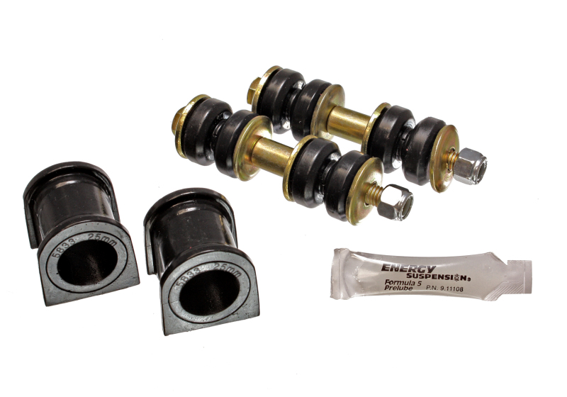 Energy Suspension 8.5130G 04-07 Scion xB Black 25mm Front Sway Bar Bushing Set - Image 5