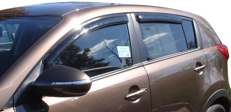 AVS 94652 11-16 Kia Sportage Ventvisor Outside Mount Window Deflectors 4pc - Smoke - Image 2