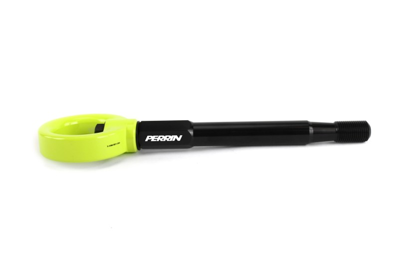 PERRIN 22-26 Subaru WRX / 18-23 Crosstrek / 20-25 OBXT Tow Hook Kit (Front) - Neon Yellow - Image 2