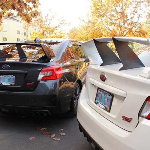 PERRIN 15-21 Subaru STI Wing Stabilizer - Black - Image 10