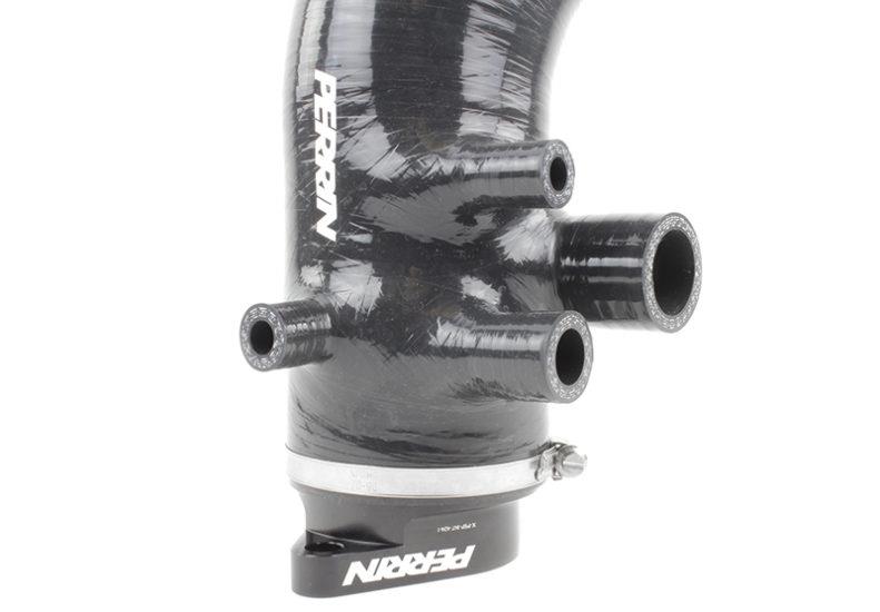 PERRIN 15-21 Subaru WRX / 14-18 Forester XT Turbo Inlet Hose 3in. w/ Turbo Adapter Flange - Black - Image 6