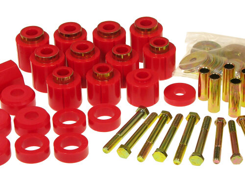 Prothane 87-96 Jeep YJ 1in Lift Body Mount Kit - Red