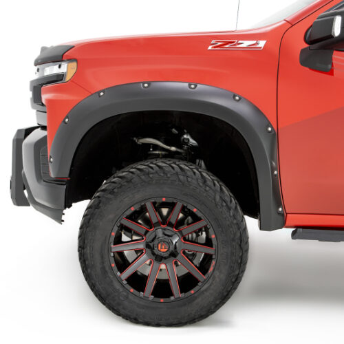 Bushwacker 40927-02 19-21 Chevrolet Silverado 1500 Pocket Style Flares 4pc - Black - Image 7