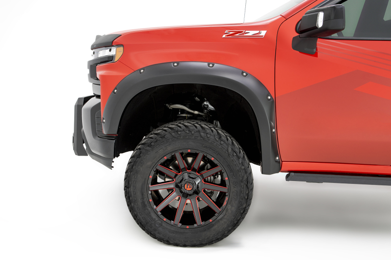 Bushwacker 40927-02 19-21 Chevrolet Silverado 1500 Pocket Style Flares 4pc - Black - Image 7