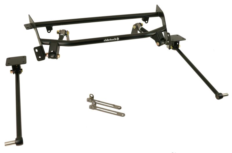 Ridetech 11267197 68-72 Nova (w/o FrameRail Bump) Double Adjustable Bolt-On 4-Link w/ Rubber Rod Ends