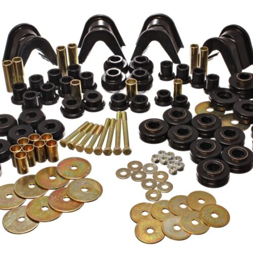 Energy Suspension 4.18105G 66-77 Ford Bronco 4WD (w/ 4 Deg C-Bushings) Black Hyper-Flex Master Bushing Set