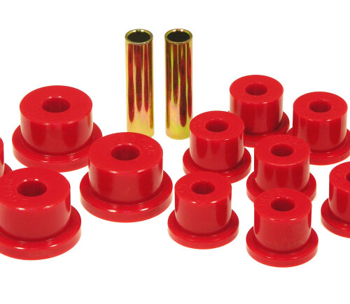 Prothane 17-1001 85-88 Suzuki Samurai Spring & Shackle Bushings (OEM Shackles) - Red