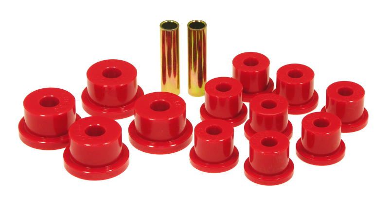 Prothane 17-1001 85-88 Suzuki Samurai Spring & Shackle Bushings (OEM Shackles) - Red