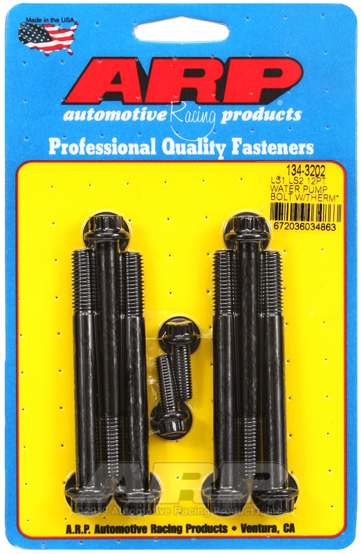 ARP 134-3202 LS1 LS2 12pt Water Pump Bolts w/ Thermostat Housing Bolts Kit