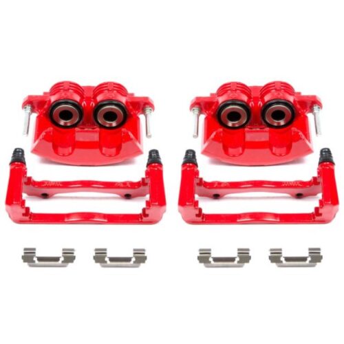 Power Stop 98-02 Chevrolet Camaro Front Red Calipers w/Brackets - Pair