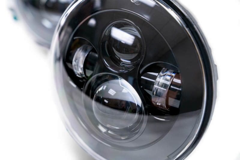 DV8 Offroad HL7JK-01 07-18 Jeep Wrangler JK LED Projector Headlights - Image 5