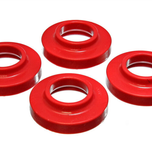 Energy Suspension 2.6103R 97-06 Jeep Wrangler TJ / 84-01 Cherokee Red Front or Rear Coil Lift Isolator Set - Image 3