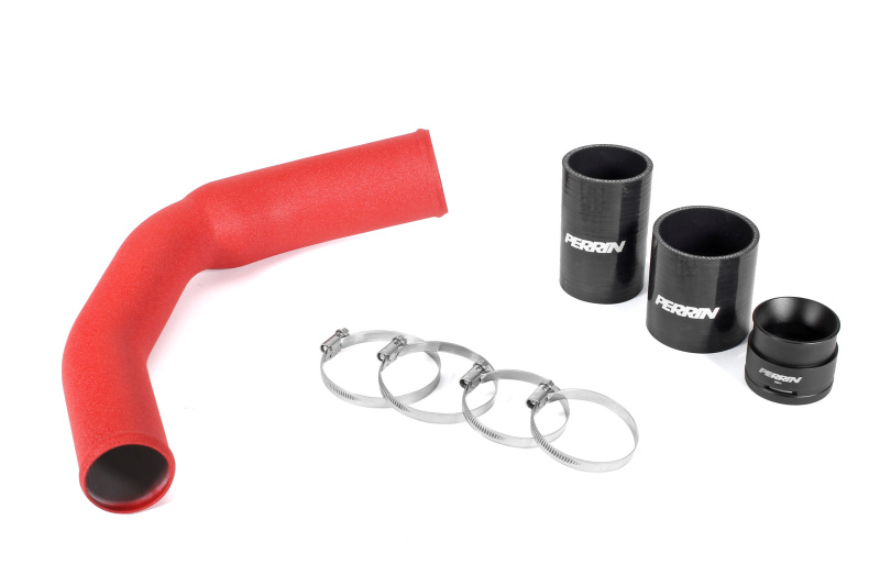 PERRIN 22-26 Subaru WRX / 19-25 Ascent / 20-25 Legacy Turbo / 22-25 Outback Turbo Charge Pipe - Red - Image 3