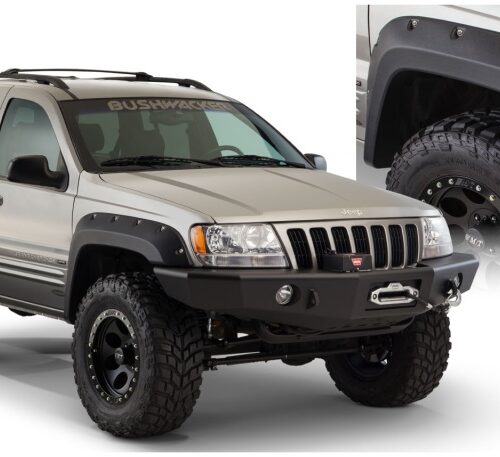 Bushwacker 99-04 Jeep Grand Cherokee Cutout Style Flares 4pc - Black