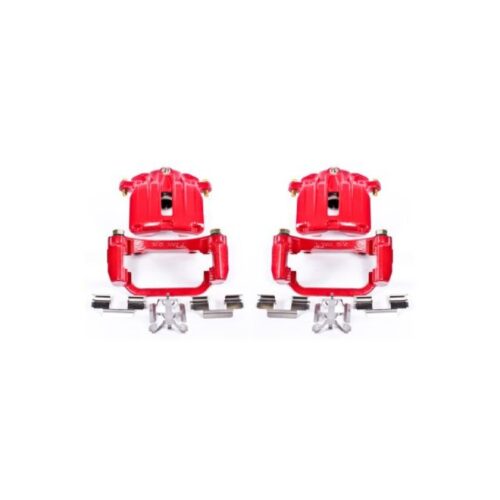 Power Stop 04-05 Cadillac DeVille Rear Red Calipers w/Brackets - Pair