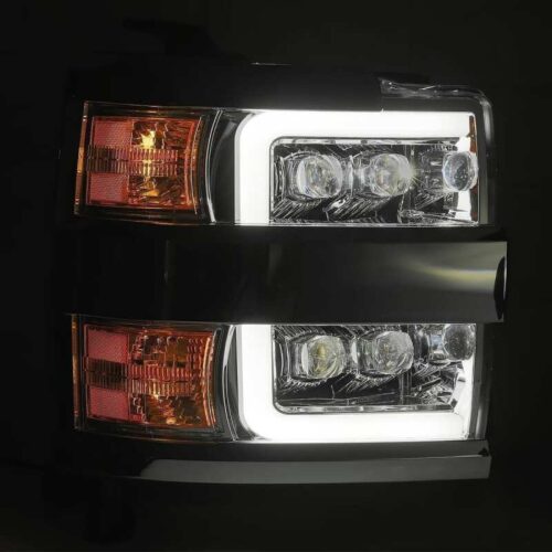 AlphaRex 15-18 Chevy 2500HD NOVA LED Proj Headlights Plank Style Chrome w/Activ Light/Seq Signal/DRL - Image 5