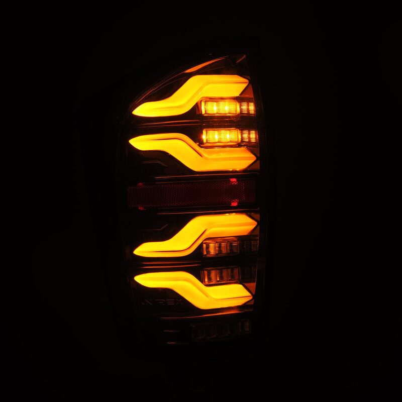 AlphaRex 16-21 Toyota Tacoma LUXX LED Taillights Alpha Blk w/Activ Light/Seq Signal - Image 5