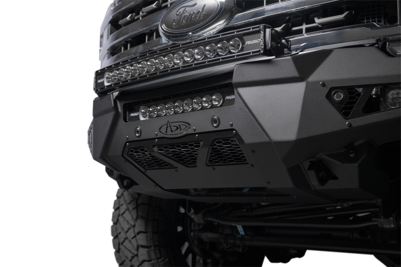Addictive Desert Designs 2023+ Ford Super Duty HoneyBadger Front Bumper w/ Top Hoop - Image 3