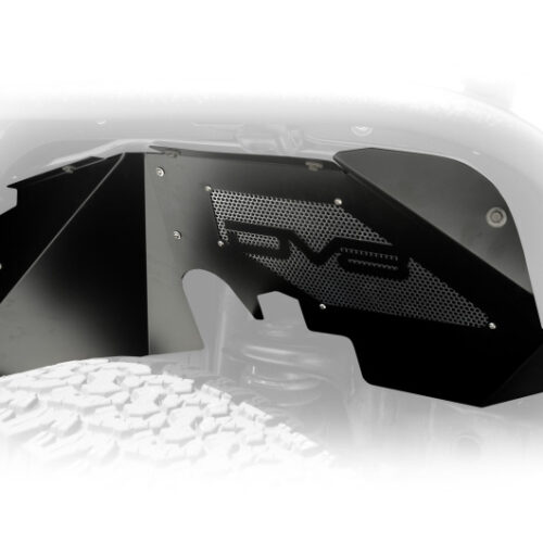 Alternative view of DV8 Offroad INFEND-01FB 07-18 Jeep Wrangler JK Front Aluminum Inner Fender - Black
