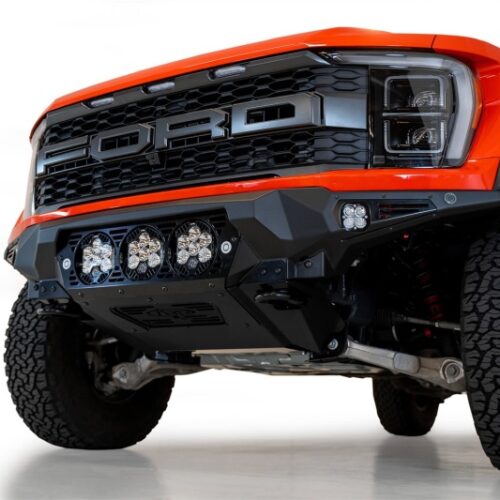 Addictive Desert Designs 2021+ Ford Raptor Bomber Front Bumper w/ 3 Baja Designs LP6 Light Mounts - Image 3