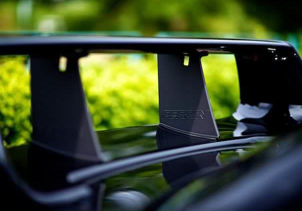 PERRIN 02-07 Subaru STI Wing Stabilizer - Black - Image 2