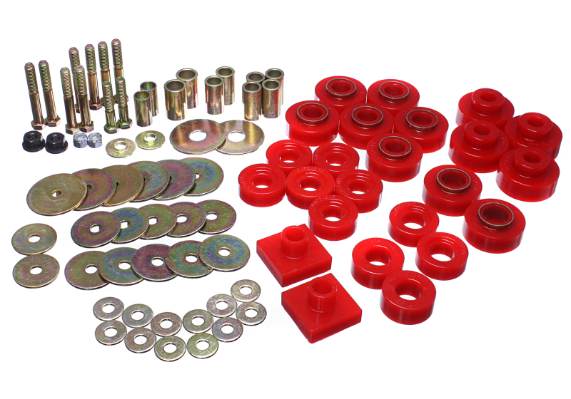 Energy Suspension 3.4161R 68-72 Oldsmobile Cutlass Red Body Mount Set - Image 4