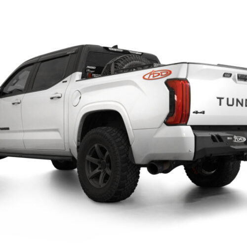 Addictive Desert Designs 2022+ Toyota Tundra Black Label Rr Bumper - Hammer Blk w/ Satin Blk Panels - Image 3