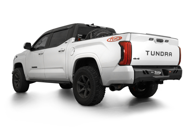 Addictive Desert Designs 2022+ Toyota Tundra Black Label Rr Bumper - Hammer Blk w/ Satin Blk Panels - Image 3
