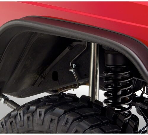 Alternative view of Bushwacker 84-01 Jeep Cherokee Flat Style Flares 2pc - Black