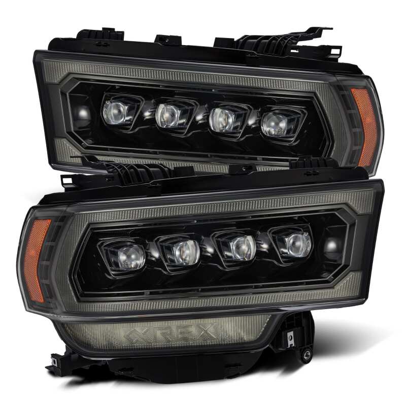 AlphaRex 880552 19-21 Ram 2500 NOVA LED Proj Headlights Plank Style Alpha Blk w/Activ Light/Seq Signal/DRL - Image 2
