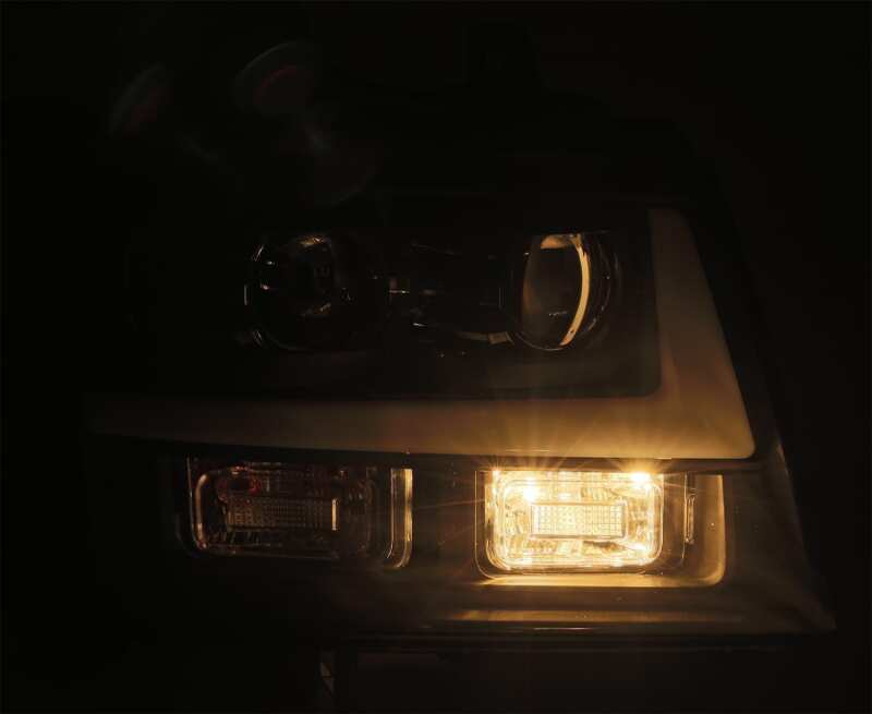 AlphaRex 07-14 Chevrole Tahoe PRO-Series LED Headlights Plank Style Blk w/Activ Light/Seq Signal/DRL - Image 3
