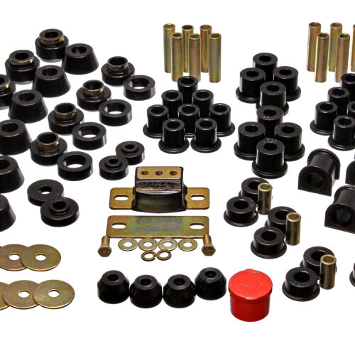 Energy Suspension 2.18101G 87-95 Jeep Wrangler YJ Black Hyper-Flex Master Bushing Set - Image 5
