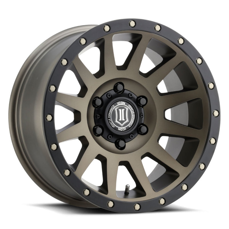 ICON 2017859057BR Compression 17x8.5 6x5.5 25mm Offset 5.75in BS 95.1mm Bore Bronze Wheel
