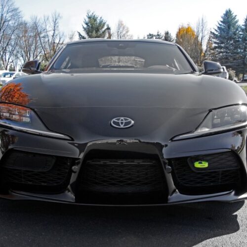 PERRIN 20-25 Toyota Supra Tow Hook Kit (Front) - Neon Yellow