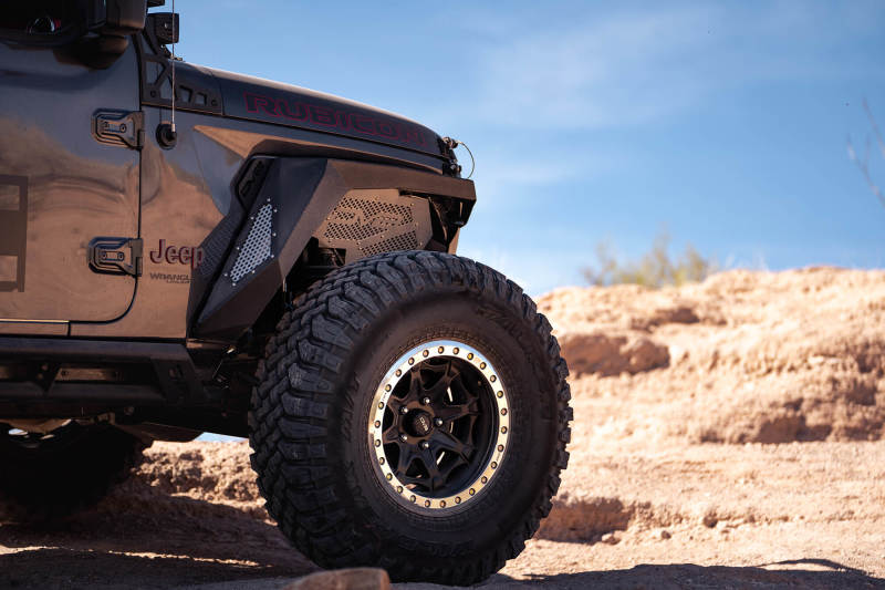 DV8 Offroad INFEND-03FB 2018+ Jeep Wrangler JL Front Inner Fenders - Black - Image 9