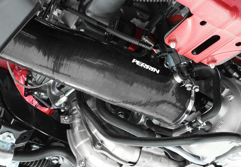 PERRIN 15-21 Subaru WRX / 14-18 Forester XT Turbo Inlet Hose 3in. w/ Turbo Adapter Flange - Black - Image 8