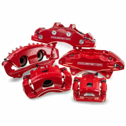 Power Stop 94-97 Mazda Miata Front Red Calipers w/Brackets - Pair - Image 5