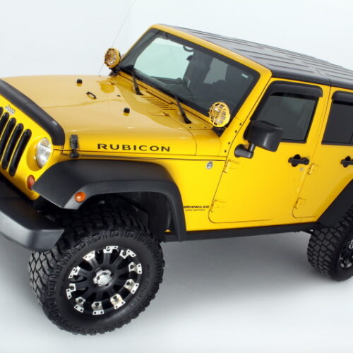 Alternative view of AVS 94249 07-18 Jeep Wrangler Unlimited Ventvisor Outside Mount Window Deflectors 4pc - Smoke