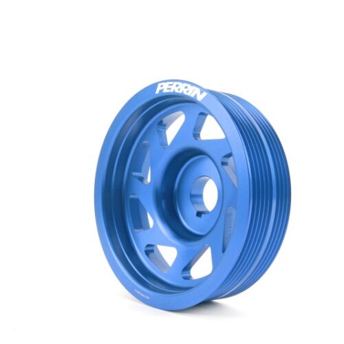PERRIN 93-14 Subaru Impreza (Incl. 02-14 WRX) / 04-21 STI Lightened Crank Pulley - Blue - Image 2