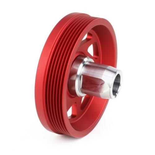 PERRIN 22-26 Subaru WRX/BRZ & Toyota GR86 / 20-25 FXT/OBXT Lightweight Crank Pulley - Red - Image 2