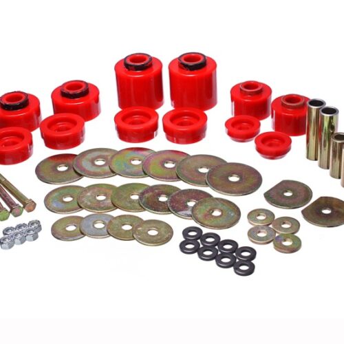 Energy Suspension 4.4123R 80-96 Ford F-150/250/350 Red Body Mount Set Includes Hardware