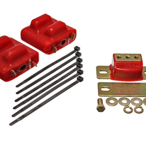 Energy Suspension 87-91 Suburban C10-C30 2WD Red Motor & Transmission Mounts-Zinc Finish