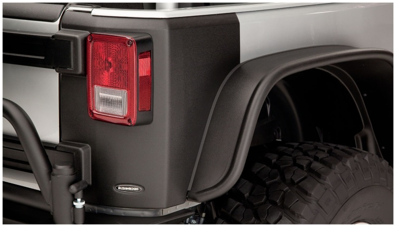 Bushwacker 14009 07-18 Jeep Wrangler Trail Armor Rear Corners - Black - Image 6