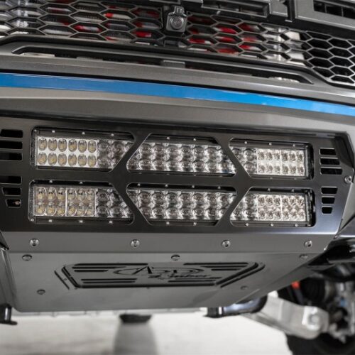 Alternative view of Addictive Desert Designs 17-20 Ford Raptor F-150 Bomber Front Bumper w/ 2 20in Light Bar Mounts