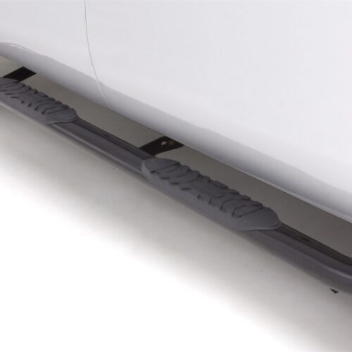Alternative view of Lund 23873007 05-17 Toyota Tacoma Access Cab 5in. Oval Curved Steel Nerf Bars - Black