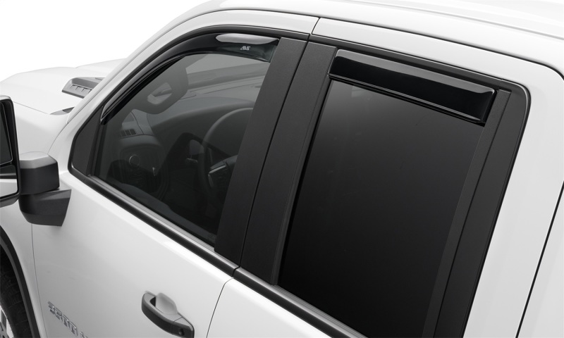 AVS 194805 2019 Chevrolet Silverado 1500 Crew Cab Pickup Ventvisor In-Channel 4pc - Smoke - Image 2