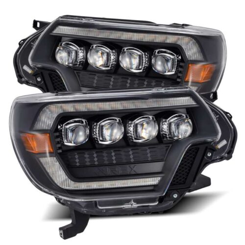 AlphaRex 880753 12-15 Toyota Tacoma NOVA LED Proj Headlights Plank Style Black w/Activ Light/Seq Signal/DRL - Image 7