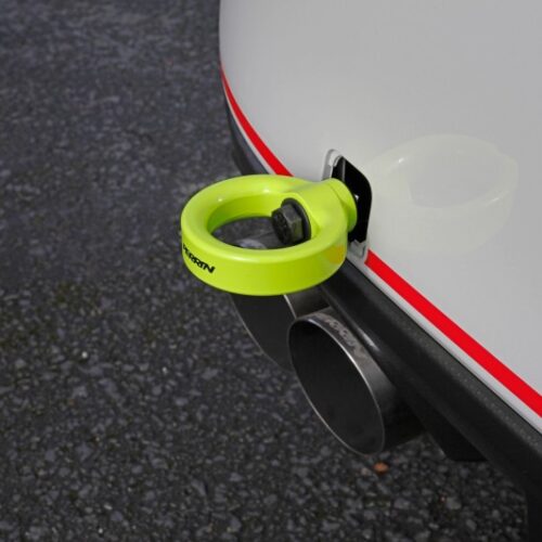 PERRIN 15-21 Subaru WRX/STI / 24-26 Crosstrek / 25-26 Forester Tow Hook Kit (Rear) - Neon Yellow - Image 5